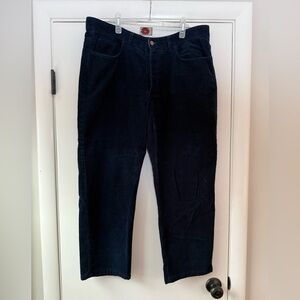 Vintage Oaks by Ferre Gianfranco Ferre Navy Blue Corduroy Pants IT 42 Size 38x28